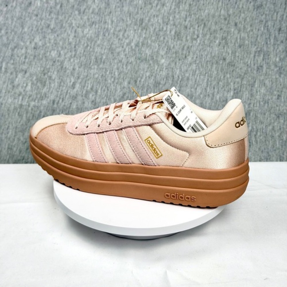 Adidas VL Court Bold Platform Sneakers Wonder Quartz Pink IH9141 Womens 8.5 - Picture 6 of 11